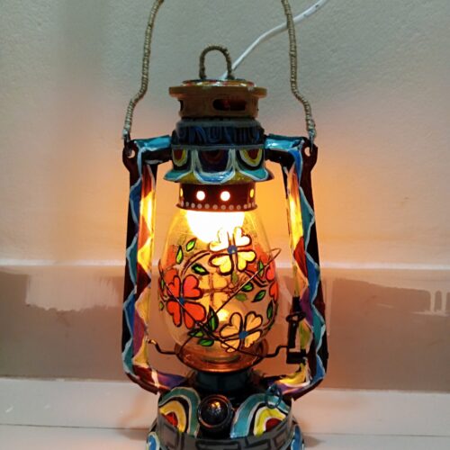 Painted hurricane with led light