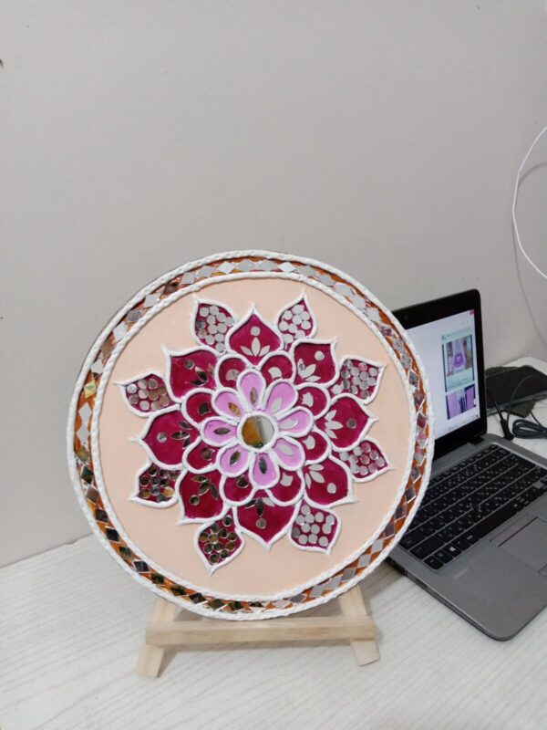 WhatsApp Image 2025-07-08 at 18.17.52_a3ee4332 Lippan art size 14"